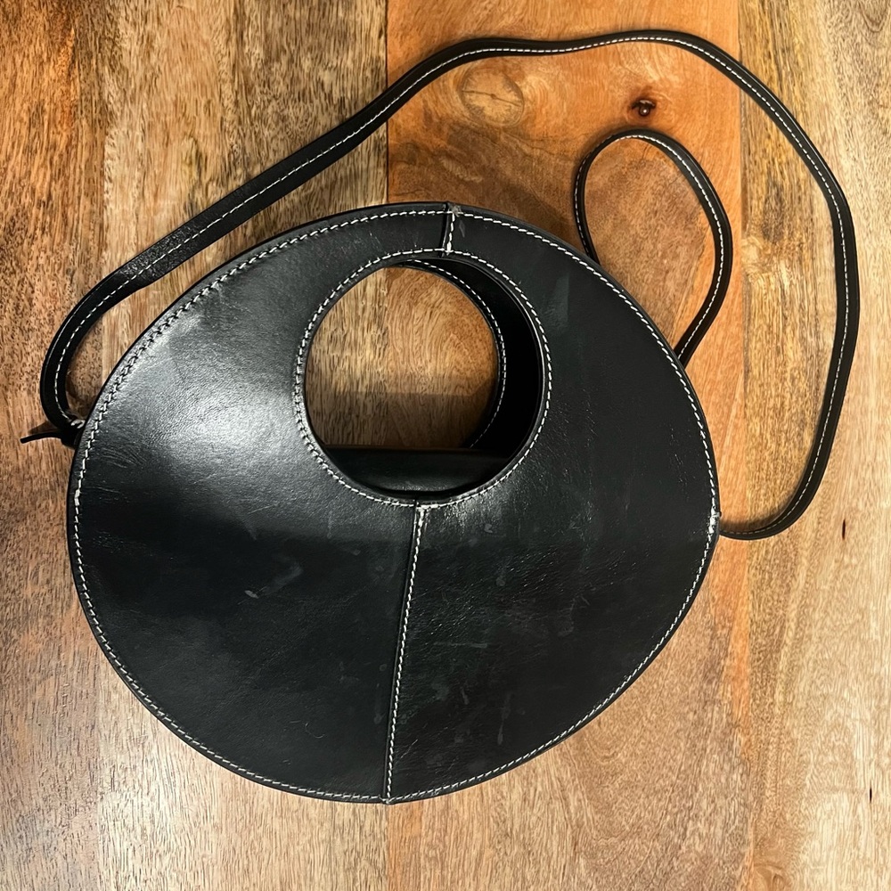& Other Stories Black Leather Bag - Picture 4 of 4